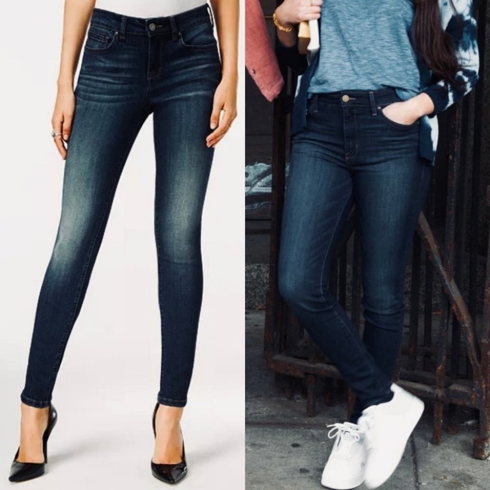 William Rast Justin Timberlake Slim Leg Dark Blue Jeans Size 12 Denim Mid‎ Rise